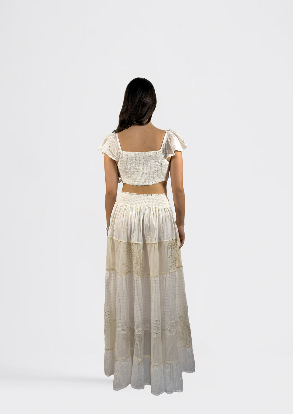 Gathered Maxi Skirt