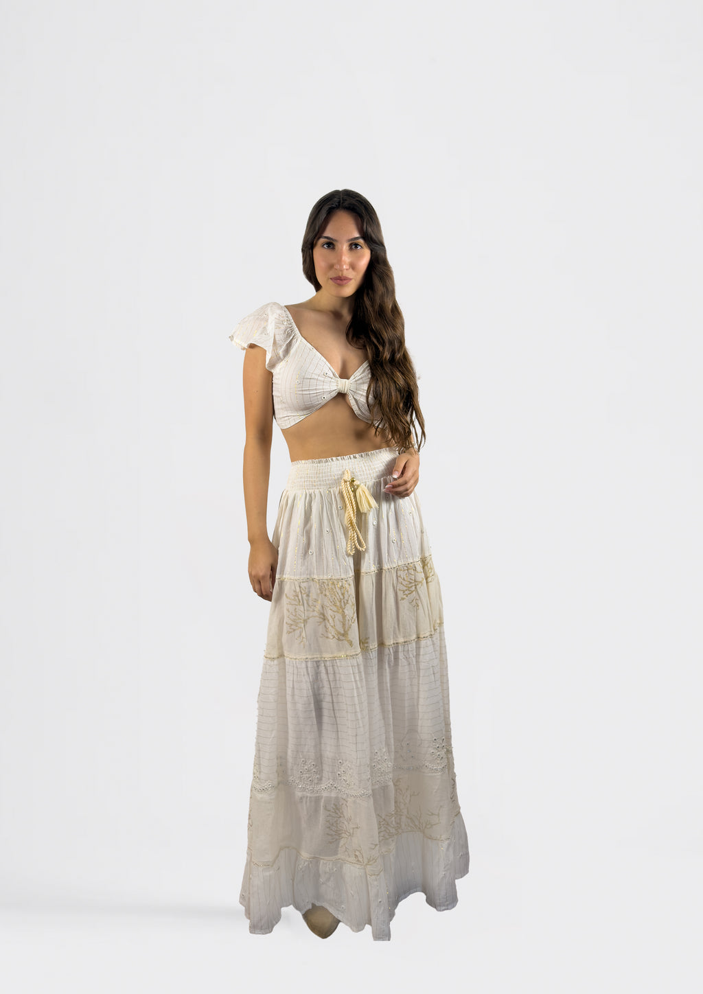 Gathered Maxi Skirt