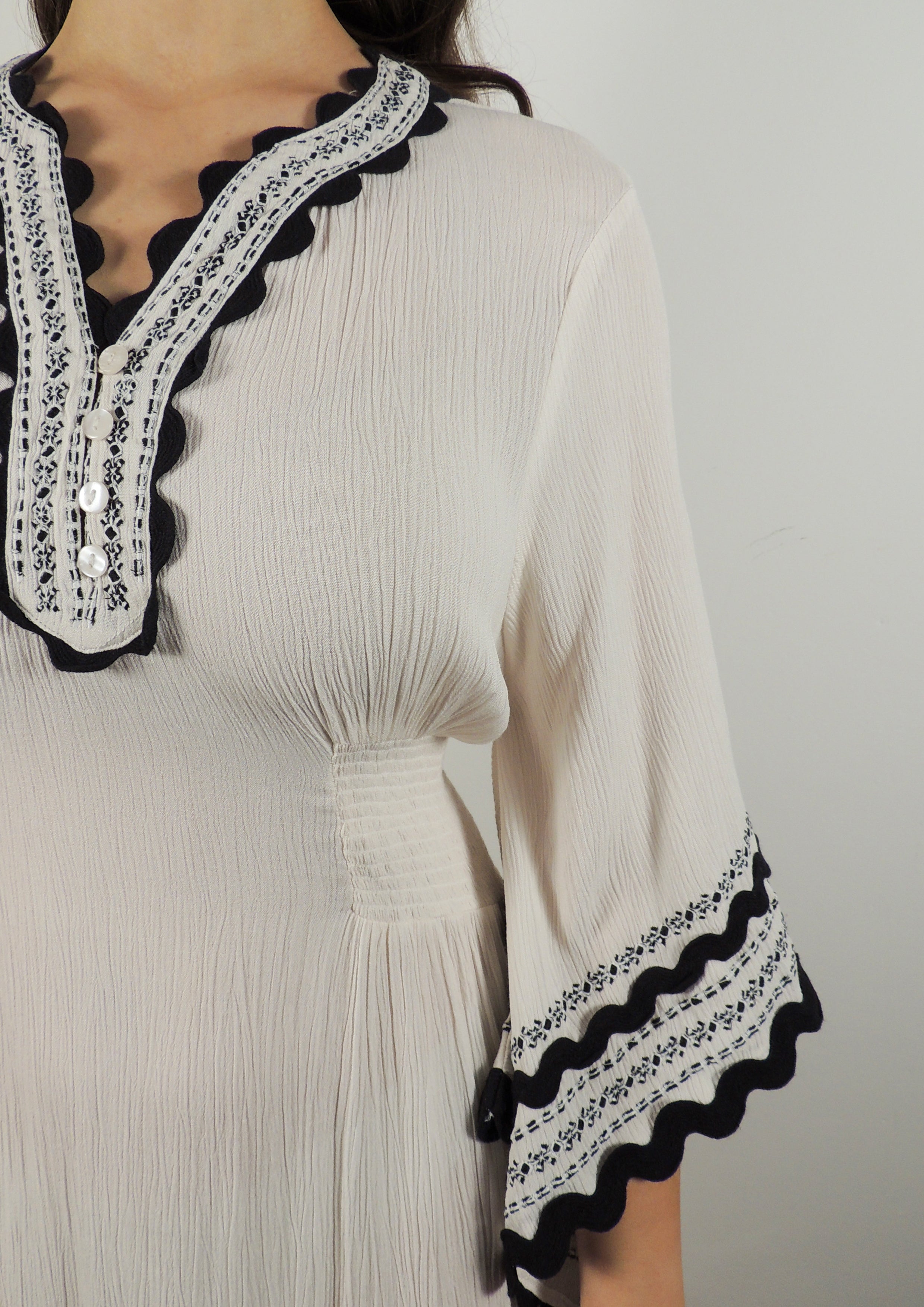 MILA Embroidered Maxi Dress
