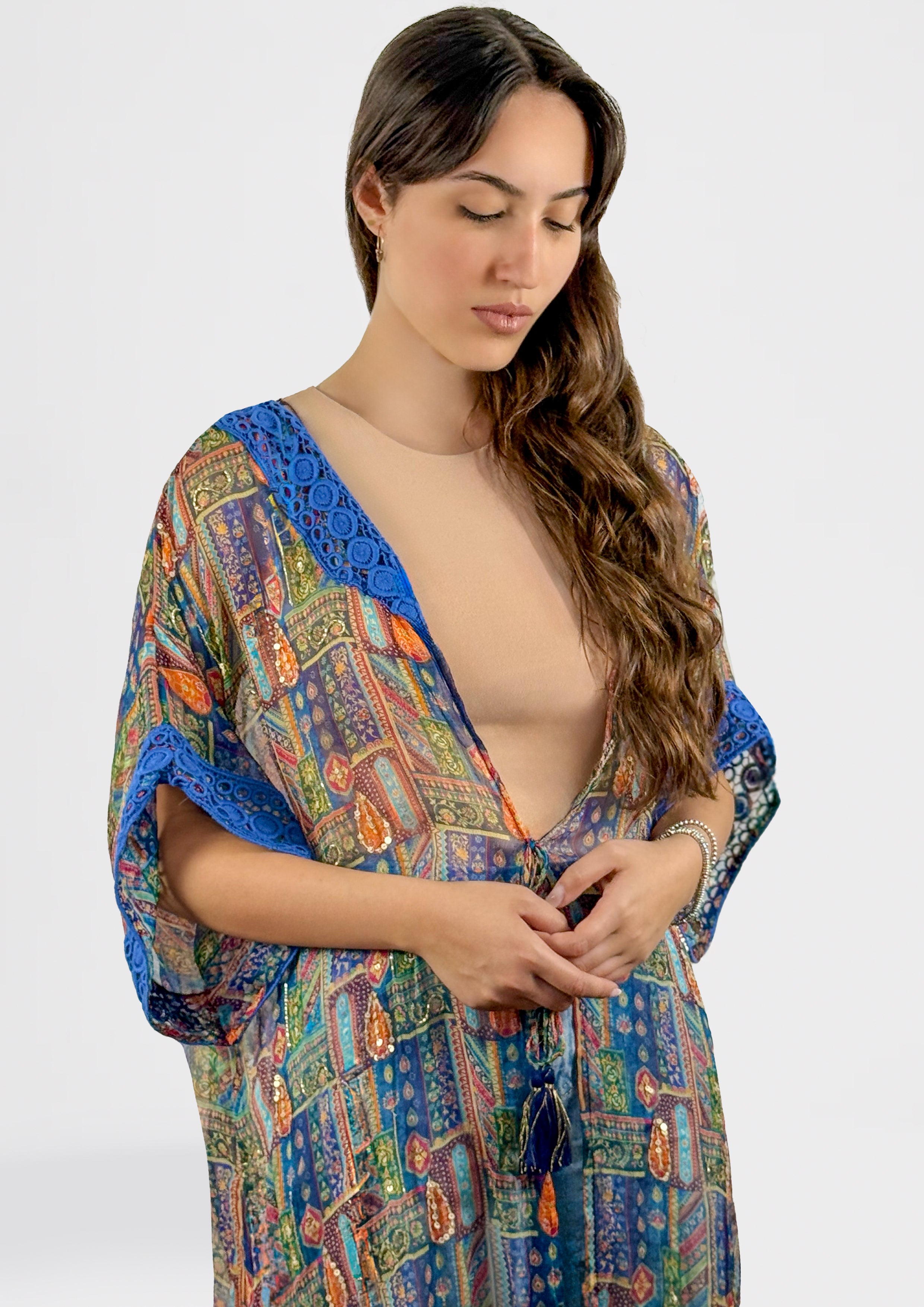 Tunica a mosaico boho