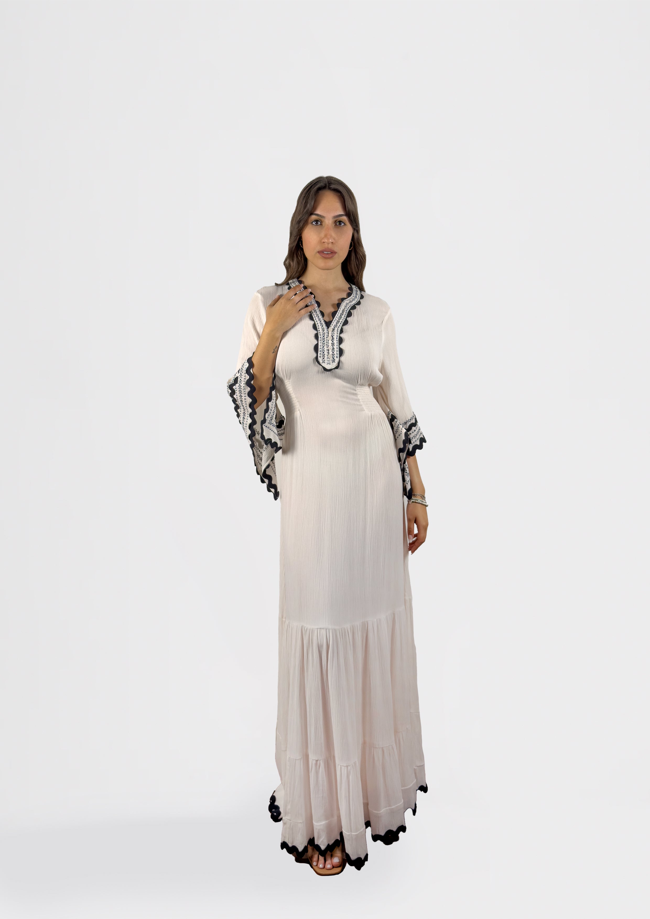 MILA Embroidered Maxi Dress