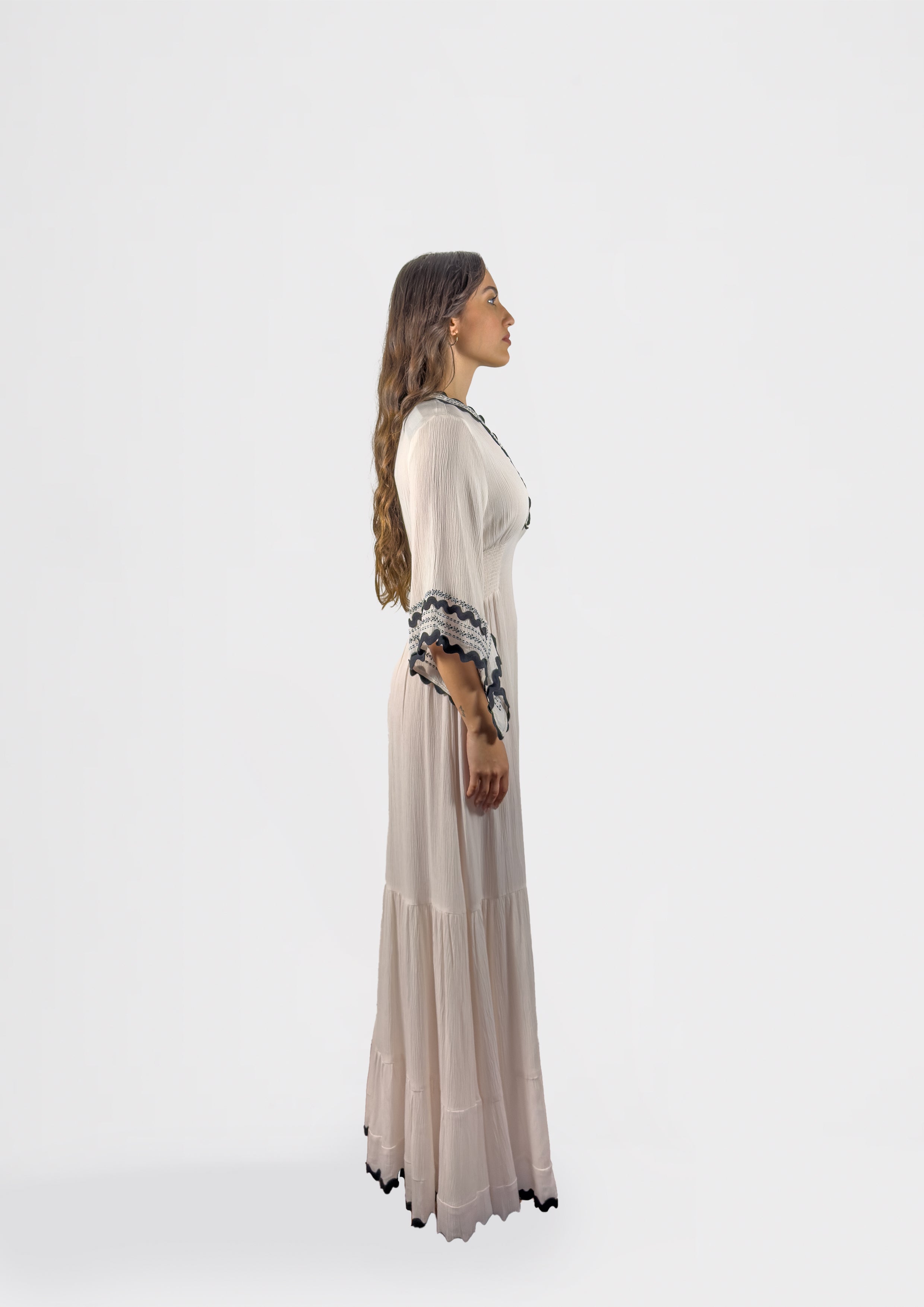 MILA Embroidered Maxi Dress