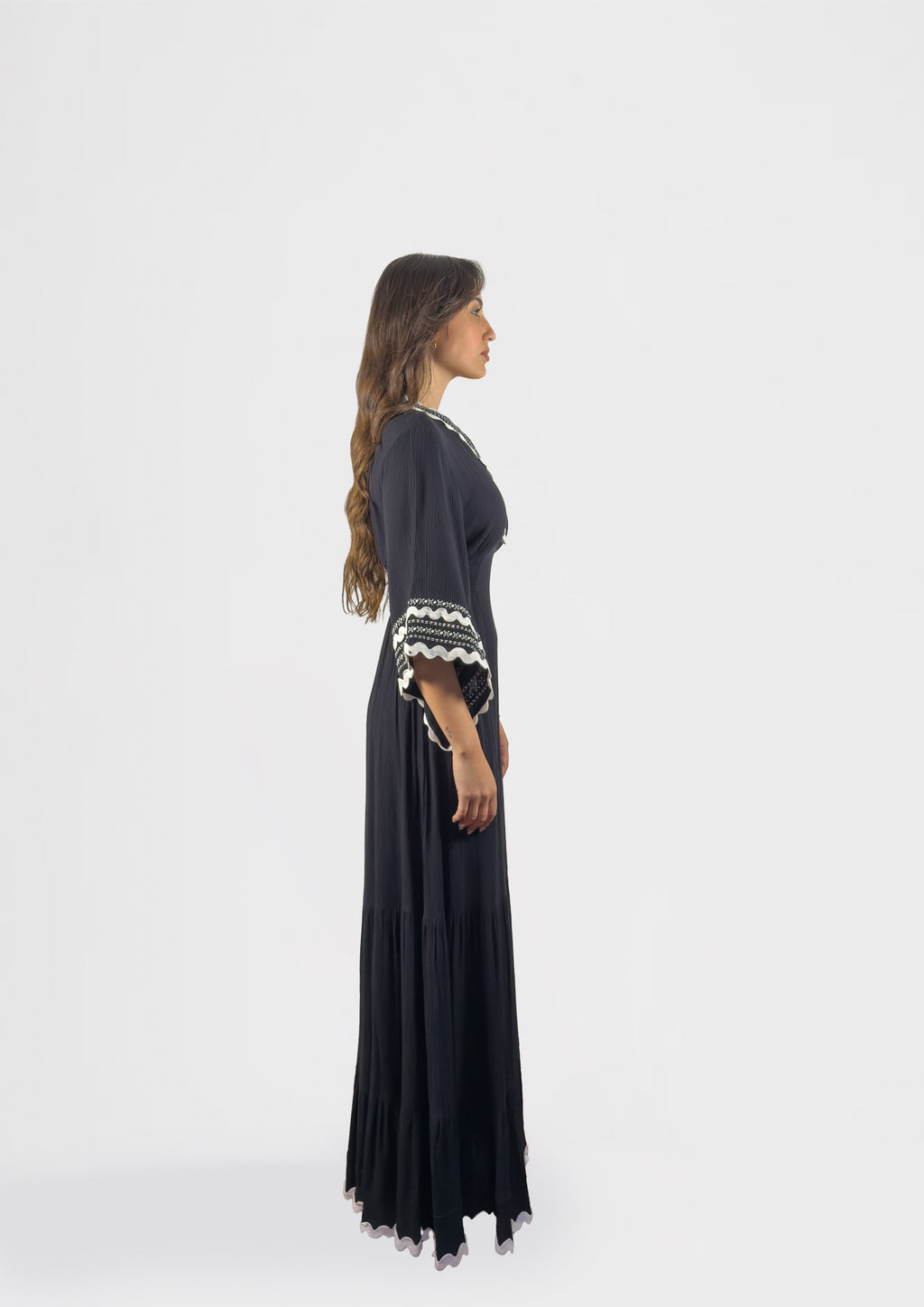 MILA Embroidered Maxi Dress